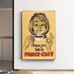 vintage cafe poster
