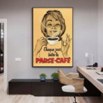 vintage cafe poster