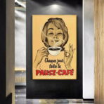 vintage cafe poster