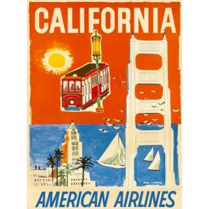 vintage california poster