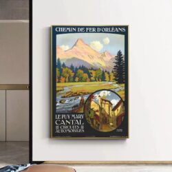 vintage poster cantal