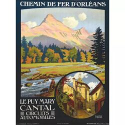 vintage poster cantal