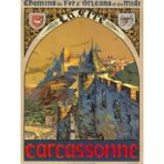 vintage poster carcassonne