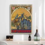 vintage poster carcassonne