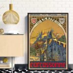 vintage poster carcassonne