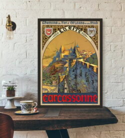 vintage poster carcassonne