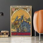 vintage poster carcassonne