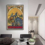 vintage poster carcassonne