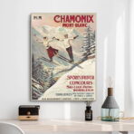 vintage poster chamonix