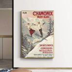 vintage poster chamonix