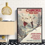 vintage poster chamonix