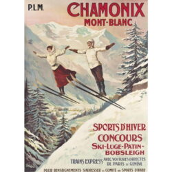 vintage poster chamonix