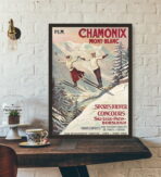 vintage poster chamonix