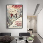 vintage poster chamonix