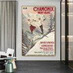 vintage poster chamonix