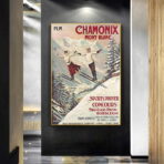 vintage poster chamonix