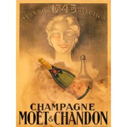vintage champagne poster