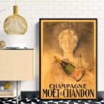 vintage champagne poster