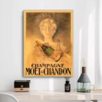 vintage champagne poster