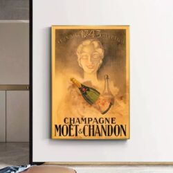 vintage champagne poster