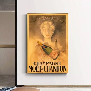 vintage champagne poster
