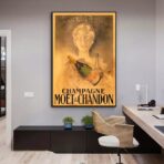 vintage champagne poster