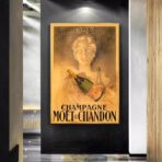 vintage champagne poster