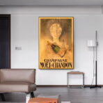 vintage champagne poster