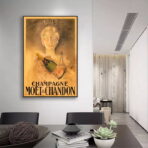 vintage champagne poster