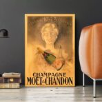 vintage champagne poster