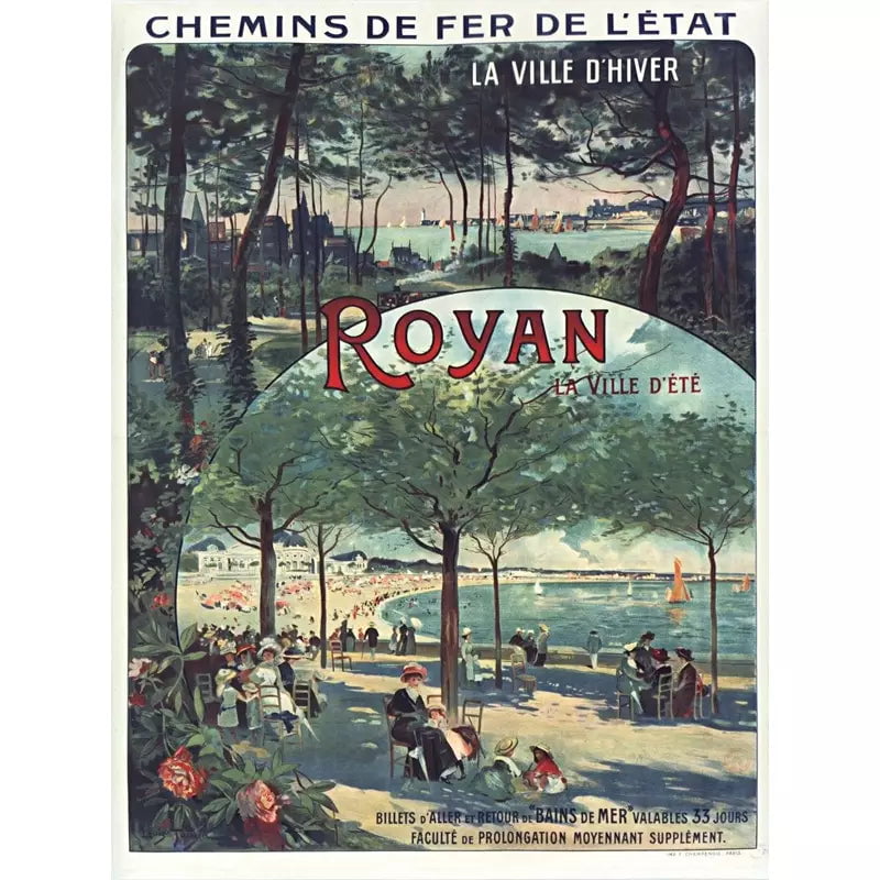 vintage charente maritime poster vintage charente maritime poster