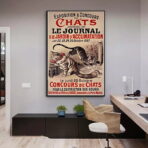 vintage cat poster