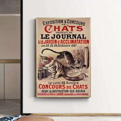 vintage cat poster
