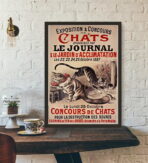 vintage cat poster
