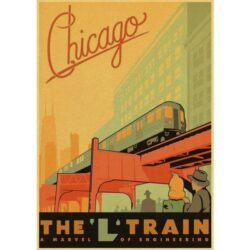 vintage chicago poster