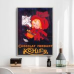vintage chocolate poster