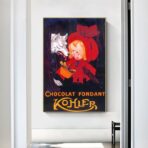 vintage chocolate poster