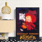 vintage chocolate poster