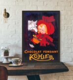 vintage chocolate poster