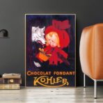 vintage chocolate poster