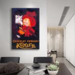 vintage chocolate poster