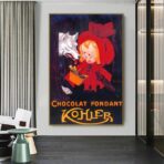 vintage chocolate poster