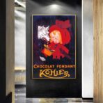 vintage chocolate poster