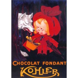 vintage chocolate poster