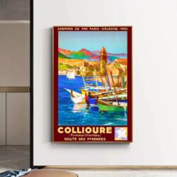 vintage poster collioure