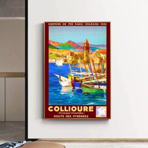 vintage poster collioure