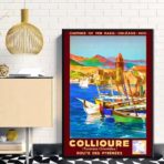 vintage poster collioure