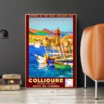 vintage poster collioure
