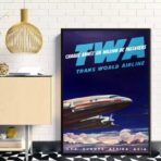 vintage airline poster