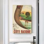 vintage poster basque coast